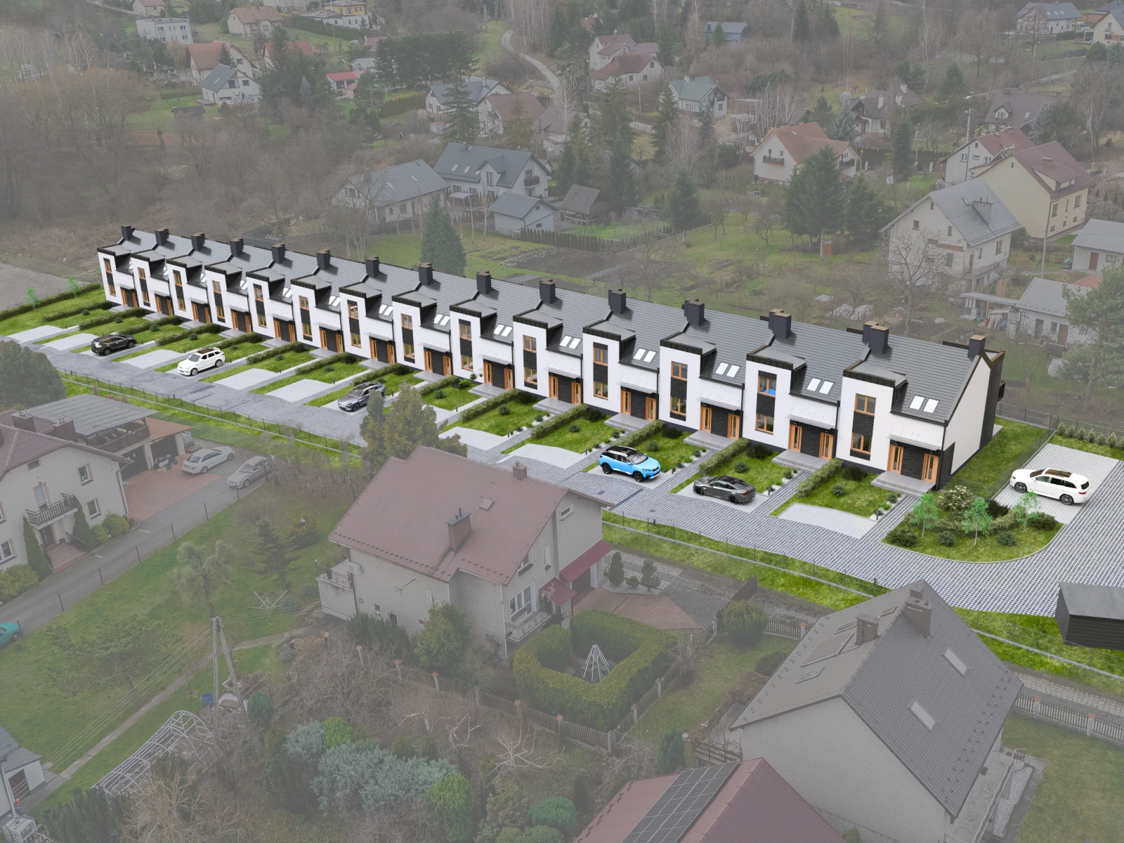 Widok z góry inwestycji